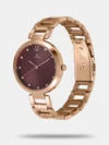 Titan Sparkle Purple Dial Analog Stainless Steel Strap Watch for Women - Image 2