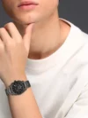 MEN'S BLACK STAINLESS STEEL CHRONOGRAPH WATCH FS4662 - Image 5