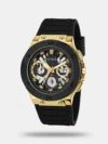 Men Black Silicon Chronograph Watch GW0487G5 - Image 2