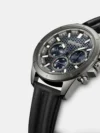 Police Blue Dial Black Strap Chronograph Watch for Men - Image 2