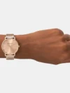 Women Rose Gold Analog Stainless Steel Watch AX5581 - Image 4