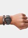Men's Black Analog Stainless Steel Watch AX7101 - Image 5