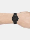 Men's Black Leather Chronograph Watch AX2719 - Image 2