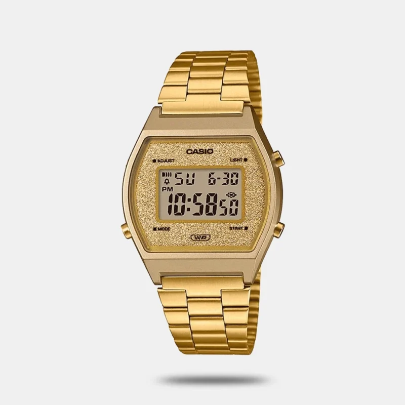 Casio Vintage Gold Digital Unisex Stainless Steel Watch D188 - B640WGG-9DF