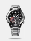 Casio Men's Black Analog-Digital Stainless Steel Watch ED574 - Image 2
