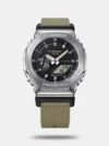 Casio G-Shock Men's Grey Dial Analog-Digital Cloth Watch G1372 - GM-2100C-5ADR - Image 2