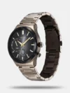 Titan Stellar Quartz Multifunction Black Dial Stainless Steel Strap Watch for Men - Image 2