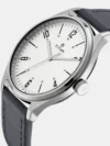 Titan Men's Minimalist Zen Watch: Sleek Leather Strap with Contrast Hands - Image 2
