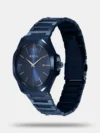 Titan Classic Slim Quartz Analog with Date Blue Dial Stainless Steel Strap Watch for Men - 90167QM01 - Image 2