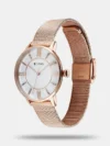 Titan TGIF Quartz Analog Mother Of Pearl Dial Rose Gold Stainless Steel Strap Watch for Women - 95248WM02 - Image 2