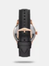 Fossil Men's Black Leather Automatic Chronograph Watch ME3170 - Image 2