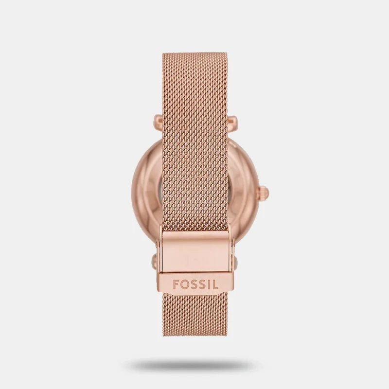 Fossil Women's Rose Gold Analog Stainless Steel Automatic Watch ME3175 - Image 3