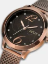 Helix Women's Brown Analog Stainless Steel Watch TW022HL19 - Image 2