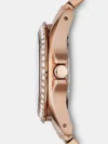 Fossil Women's Rose Gold Stainless Steel Chronograph Watch ES2811 - Image 3
