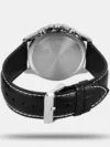 Casio Enticer Men's Black Chronograph Leather Watch A834 - MTP-1374L-1AVDF - Image 3
