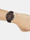 Casio Edifice Men's Brown Chronograph Leather Watch EX194 - EFR-539L-5AVUDF - Image 4