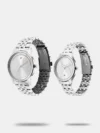 Fastrack Mixmatched Quartz Analog Silver Dial Silver Stainless Steel Strap Watch for Couple - 33056296SM01P - Image 2