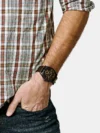 Fossil Men's Black Leather Chronograph Watch FS4656 - Image 4