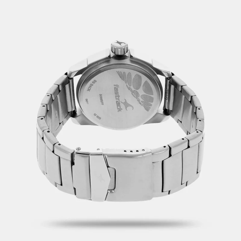 Fastrack Quartz Analog Silver Dial Stainless Steel Strap Watch for Guys - NP3089SM02 - Image 3