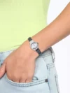 Fastrack Quartz Analog Silver Dial Leather Strap Watch for Girls - NP2298SL04 - Image 5