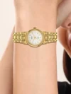 TIMEX Women's White Analog Stainless Steel Watch B303 - Image 4
