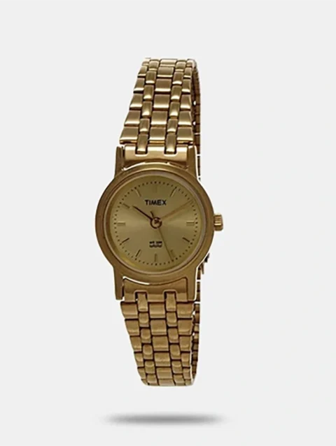 TIMEX Women's Gold Analog Stainless Steel Watch B304