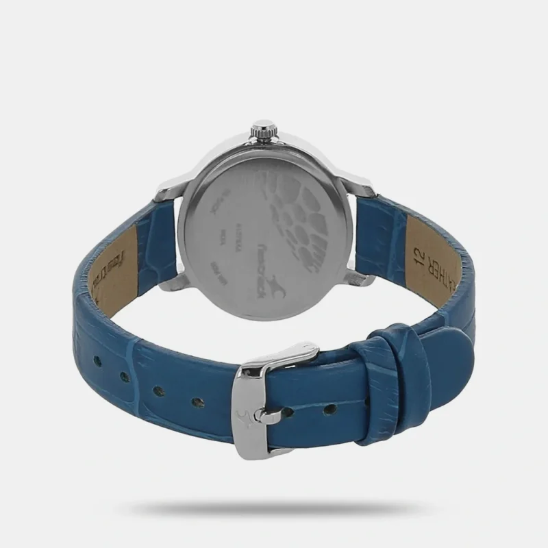 Fastrack Quartz Analog Silver Dial Leather Strap Watch for Girls - NP6107SL01 - Image 3