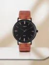 TIMEX Men's Black Analog Leather Watch TW0TG8004 - Image 2
