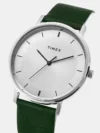 TIMEX Men's Silver Dial Analog Leather Watch TW0TG8013 - Image 5