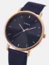 TIMEX Men's Blue Analog Leather Watch TW0TG8015 - Image 5