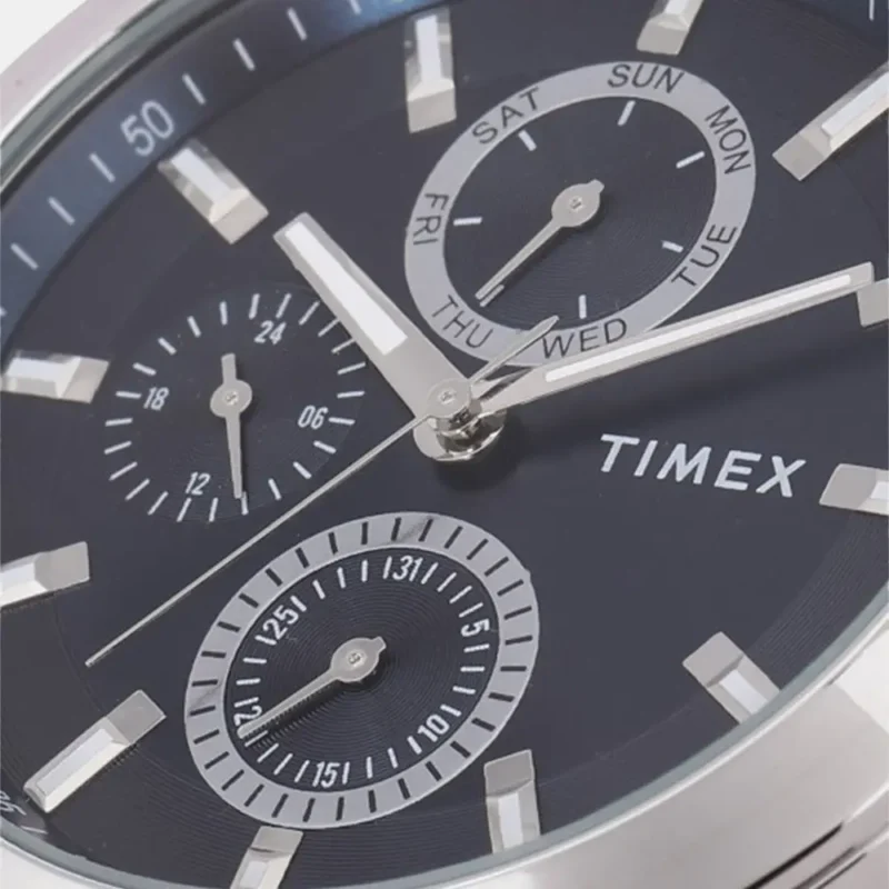 Timex Fashion Men's Blue Dial Round Case Multifunction Function Watch -TWEG18507 - Image 4