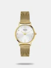 Timex Fashion Women's Warm Silver Dial Round Case 2 Hands Function Watch -TWEL15601