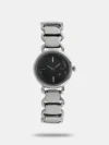 Amp up the intensity with this bold watch. The deep, rich purple dial makes this watch a great statement accessory. The silver indices at the quarter hours with the plain silver hands give the watch a sophisticated look. The metal bracelet adds a feminine touch to the intense watch. Team this watch with a mid length dress and kitten heels and let things get passionate!