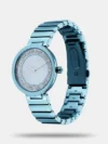Titan Quartz Analog Blue Dial Stainless Steel Strap Watch for Women - NR95162QM02 - Image 2