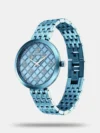 Titan Quartz Analog Blue Dial Stainless Steel Strap Watch for Women - NR95163QM02 - Image 2
