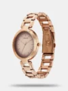 Titan Workwear Quartz Analog Beige Dial Rose Gold Stainless Steel Strap Watch for Women -NS2480WM06 - Image 2