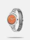 Fastrack Quartz Analog Orange Dial Stainless Steel Strap Watch for Girls - NP6202SM01 - Image 2