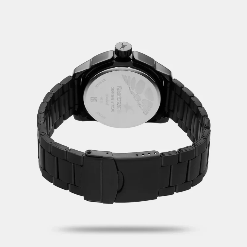 Fastrack Hitlist Quartz Analog Black Dial Stainless Steel Strap Watch for Guys - NS3089NM02 - Image 3