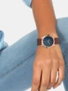 Titan Workwear Blue Dial Analog with Date Leather Strap watch for Women - NR2596WL03 - Image 5