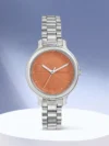 Fastrack Quartz Analog Orange Dial Stainless Steel Strap Watch for Girls - NP6202SM01 - Image 5