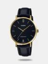 Leather Band Mineral Glass Water Resistant Regular timekeeping Analog: 3 hands (hour, minute, second) Accuracy:±20 seconds per month Approx. battery life: 3 years on SR626SW