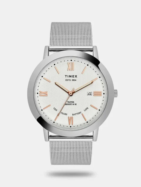 TIMEX Analogue Silver Dial Men's Watch TWEG17801