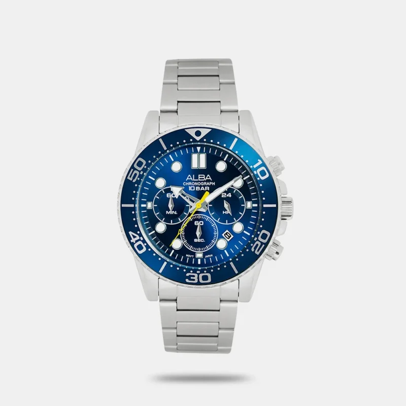 Alba AT3J43X1 Cobalt Blue Dial Chronograph