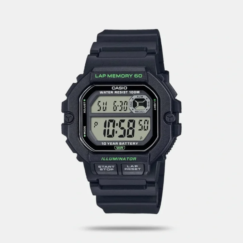 Casio Youth Unisex Digital Resin Watch D269 - WS-1400H-1AVDF