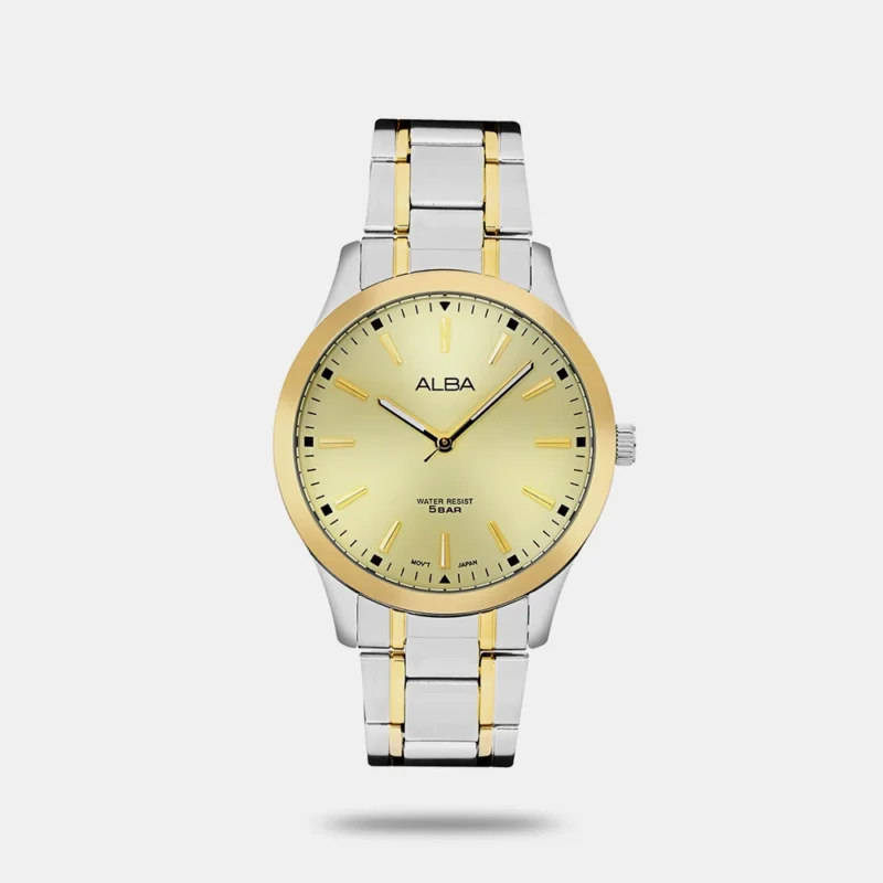 Alba ARX020X1 Dual Tone Metallic Strap Watch