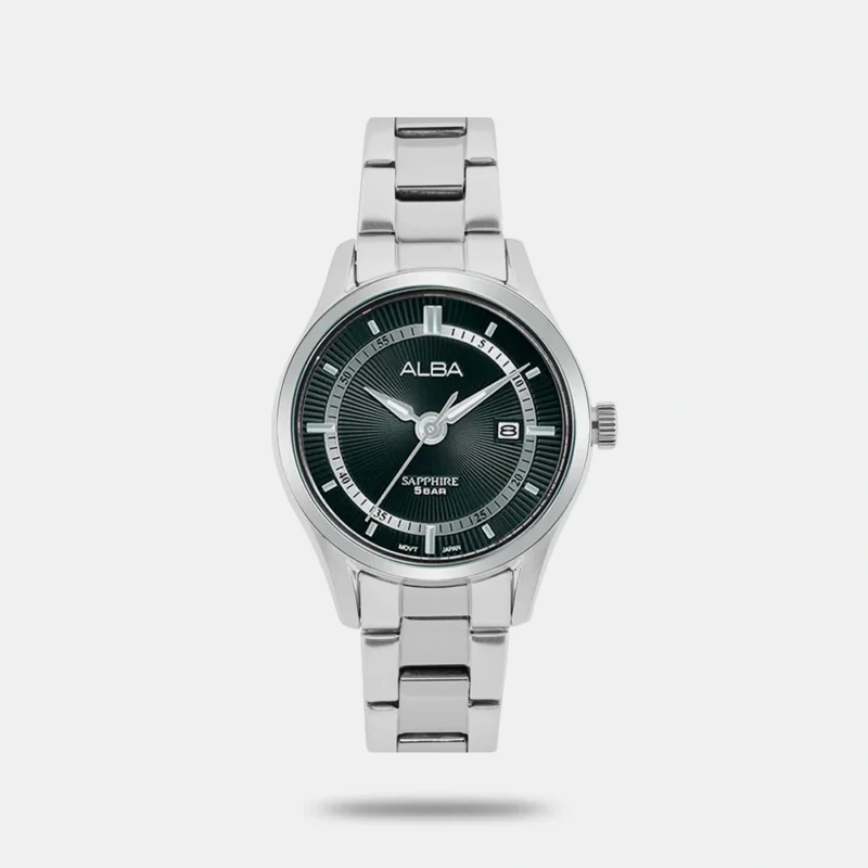 Alba AS9R19X1 Asterix Black Dial with Metal Strap