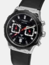 Timex Men E Class Watch with Black Dial and Black Leather Strap - TWEG24800 - Image 2