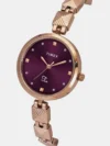TIMEX Fria Women Burgundy Round Dial Analog Watch - TWEL18310 - Image 2