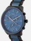 TIMEX Ceramic Chronograph Watch Blue Dial TWEG21703 - Image 2
