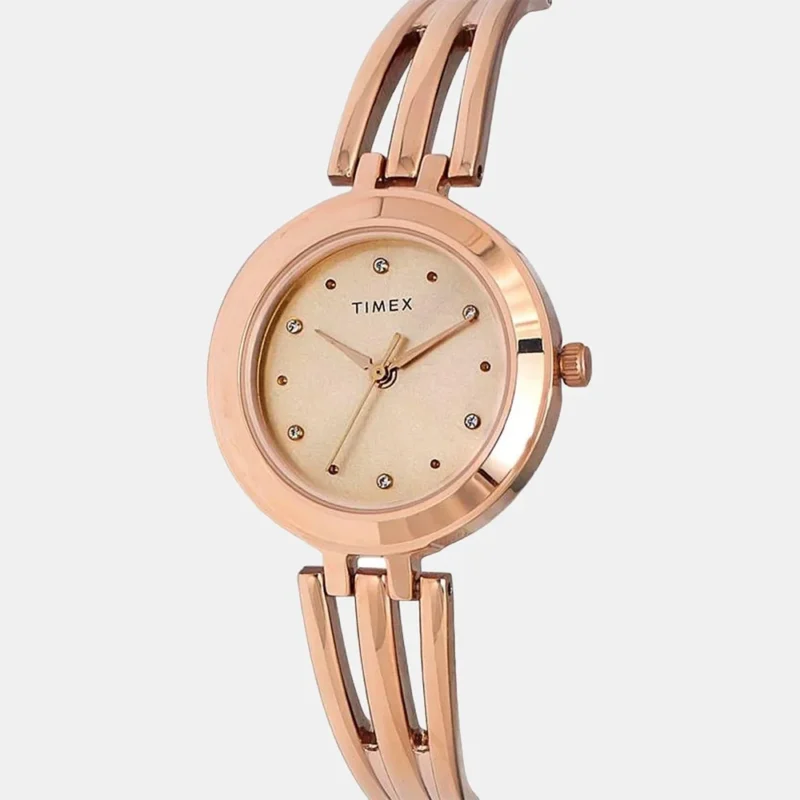 Timex Women's Rose Gold Analog Stainless Steel Watch TWTL10305 - Image 2